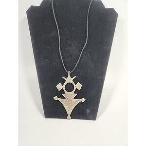 HANDMADE TUAREG MOROCCAN AFRICAN TRIBAL PENDANT 4” RARE!